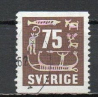 Sweden, 1954, Rock Carvings, 75ö, USED - Usados