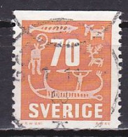 Sweden, 1957, Rock Carvings, 70ö, USED - Gebruikt