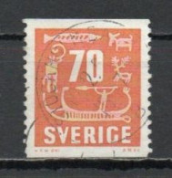 Sweden, 1957, Rock Carvings, 70ö, USED - Oblitérés