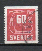 Sweden, 1954, Rock Carvings, 60ö, USED - Gebruikt