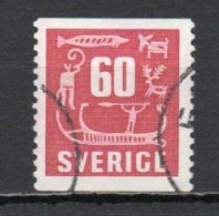 Sweden, 1954, Rock Carvings, 60ö, USED - Gebruikt