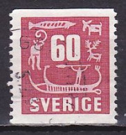 Sweden, 1954, Rock Carvings, 60ö, USED - Gebruikt