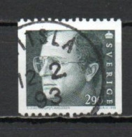 Sweden, 1993, King Carl XVI Gustaf, 2.90kr, USED - Used Stamps