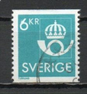 Sweden, 1987, New Post Office Emblem, 6kr, USED - Oblitérés