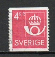 Sweden, 1985, New Post Office Emblem, 4kr, USED - Usados