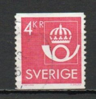 Sweden, 1985, New Post Office Emblem, 4kr, USED - Oblitérés