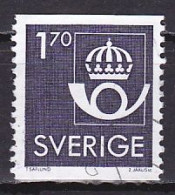 Sweden, 1986, New Post Office Emblem, 1.70kr, USED - Gebraucht