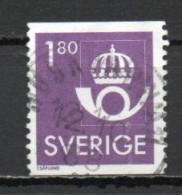 Sweden, 1987, New Post Office Emblem, 1.80kr, USED - Gebraucht