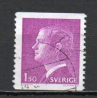Sweden, 1980, King Carl XVI Gustaf, 1.50kr/Perf 2 Sides, USED - Used Stamps