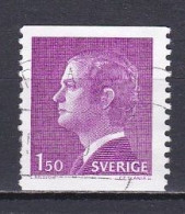 Sweden, 1980, King Carl XVI Gustaf, 1.50kr/Perf 2 Sides, USED - Oblitérés
