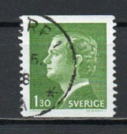 Sweden, 1978, King Carl XVI Gustaf, 1.30kr/Perf 2 Sides, USED - Used Stamps