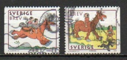 Sweden, 2002, Chinese New Year Of Horse, Set, USED - Oblitérés