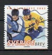 Sweden, 2002, World Ice Hockey Championships, Letter, USED - Used Stamps