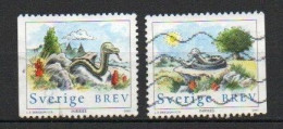 Sweden, 2001, Chinese New Year Of Snake, Set, USED - Used Stamps