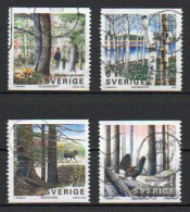 Sweden, 2000, Swedish Forests, Set, USED - Oblitérés