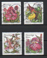 Sweden, 1999, Orchids, Set, USED - Usados