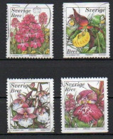 Sweden, 1999, Orchids, Set, USED - Gebruikt