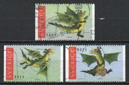 Sweden, 2000, Chinese New Year Of Dragon, Set, USED - Usati