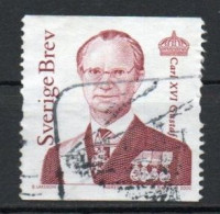 Sweden, 2003, King Carl XVI Gustaf, Letter/Brown Carmine, USED - Gebruikt