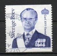 Sweden, 2000, King Carl XVI Gustaf, Letter/Dark Blue, USED - Usati