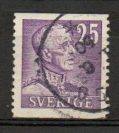 Sweden, 1948, King Gustaf V, 25ö/Violet, USED - Usados