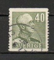 Sweden, 1940, King Gustaf V, 40ö, USED - Gebruikt