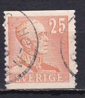 Sweden, 1940, King Gustaf V, 25ö/Orange, USED - Used Stamps