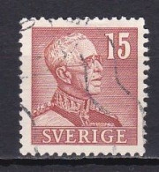 Sweden, 1946, King Gustaf V, 15ö/Perf 4 Sides, USED - Usados