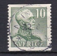 Sweden, 1948, King Gustaf V/Green, 10ö/Perf 2 Sides, USED - Usati