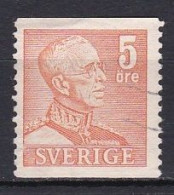 Sweden, 1948, King Gustaf V, 5ö/Orange, USED - Gebraucht