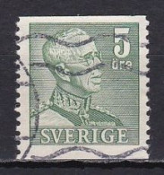 Sweden, 1941, King Gustaf V, 5ö/Green/Perf 2 Sides, USED - Usati