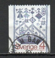 Sweden, 1979, Textile Wall Hanging, 4kr, USED - Used Stamps