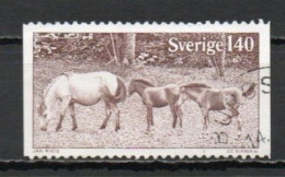 Sweden, 1977, Gotland Ponies, 1.40kr, USED - Used Stamps