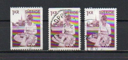 Sweden, 1976, Lace Maker, 1kr, USED - Used Stamps