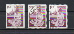 Sweden, 1976, Lace Maker, 1kr, USED - Gebraucht