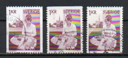 Sweden, 1976, Lace Maker, 1kr, USED - Gebraucht