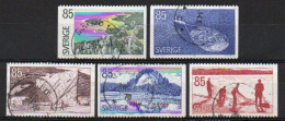 Sweden, 1976, Tourism In Angermanland, Set, USED - Gebraucht