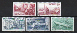 Sweden, 1975, Public Services Watching Guarding & Helping, Set, USED - Gebruikt