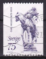 Sweden, 1975, Carl Milles, 75ö, USED - Usati