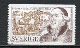 Sweden, 1975, Swedish Veterinary Medicine Bicentenary, 70ö, USED - Gebraucht