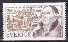 Sweden, 1975, Swedish Veterinary Medicine Bicentenary, 70ö, USED - Gebruikt