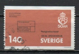 Sweden, 1975, Postal Giro 50th Anniv, 1.40kr, USED - Usados