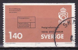 Sweden, 1975, Postal Giro 50th Anniv, 1.40kr, USED - Gebruikt