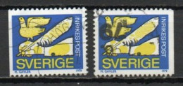 Sweden, 1979, Pigeon & Writing Quill, Rebate Stamp/2 X Perf 3 Sides, USED - Oblitérés