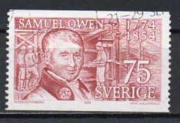 Sweden, 1974, Samuel Owen, 75ö, USED - Gebruikt