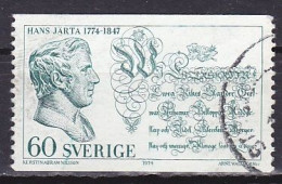 Sweden, 1974, Hans Järta, 60ö, USED - Oblitérés