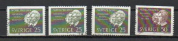Sweden, 1963, Nobel Prize Winners 1903, Set, USED - Gebruikt