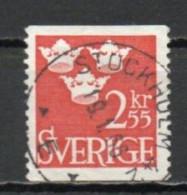 Sweden, 1964, Three Crowns, 2.55kr, USED - Used Stamps