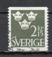 Sweden, 1962, Three Crowns, 2.15kr, USED - Usados