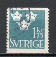 Sweden, 1948, Three Crowns, 1.75kr, USED - Used Stamps